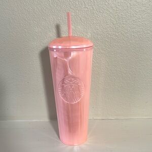 Starbucks 2021 Pink Pearl 24oz Dome Lid Tumbler NWT #011122934